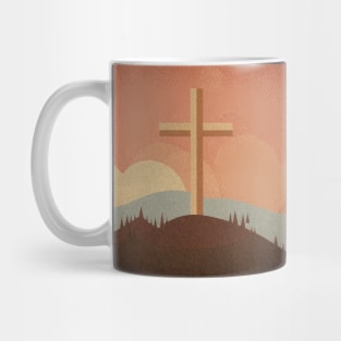 Cross on the hill Mug